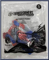 Optimus Prime (Robot Mode) from Transformers - Robots in Disguise - 2016 manufactured by McDonald's [Front]