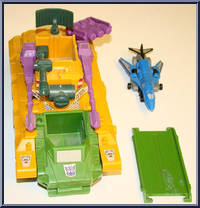 Anti-Aircraft Base (with Blackout and Spaceshot) from Transformers - Micromasters - Micromaster Combiner Bases manufactured by Hasbro [Loose]