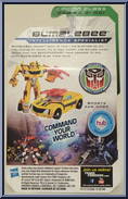Bumblebee from Transformers - Prime - Legion Class manufactured by Hasbro [Back]