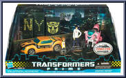 Bumblebee / Arcee from Transformers - Prime - Exclusives manufactured by Hasbro [Front]