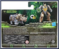 Rhinox from Transformers - Rise of the Beasts - Battle Changers manufactured by Hasbro [Back]