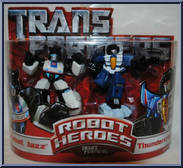 Autobot Jazz / Thundercracker from Transformers - Robot Heroes - Generation 1 manufactured by Hasbro [Front]