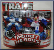 Mirage / Starscream from Transformers - Robot Heroes - Generation 1 manufactured by Hasbro [Front]
