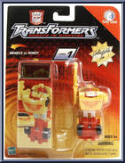R.E.V. from Transformers - Robots in Disguise (2001) - Tiny Tin Spychangers manufactured by Hasbro [Front]