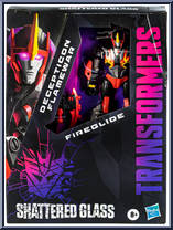 Flamewar / Fireglide from Transformers - Shattered Glass - Basic Series manufactured by Hasbro [Front]