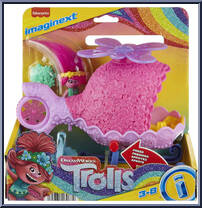 Poppy Figure And Toy Helicopter from Trolls - Imaginext - Basic Series manufactured by Fisher-Price [Front]