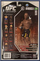 Anderson Silva from UFC - Ultimate Fighting Championship - Series 1 manufactured by Jakks Pacific [Back]