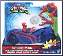 Spider-Man (with Streetside Racer) from Ultimate Spider-Man - Sinister 6 manufactured by Hasbro [Front]