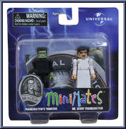 Frankenstein's Monster / Dr. Henry Frankenstein from Universal Monsters - Minimates - Toys R Us - Wave 2 manufactured by Diamond Select [Front]