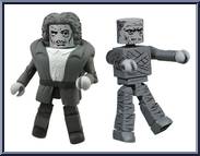 Imhotep / Quasimodo (B&W) from Universal Monsters - Minimates - Toys R Us - Wave 3 manufactured by Diamond Select [Loose]