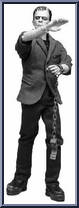 Frankenstein (Boris Karloff) from Universal Studios Monsters - Silver Screen - 12" Scale manufactured by Sideshow [Loose]