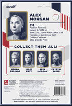 Alex Morgan from U.S. Women's National Team - ReAction Figures manufactured by Super7 [Back]