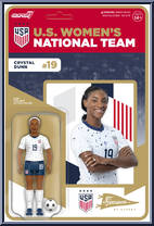 Crystal Dunn (2023 World Cup Home Kit) from U.S. Women's National Team - ReAction Figures manufactured by Super7 [Front]
