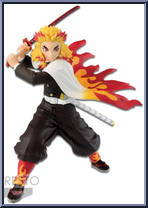 Kyojuro Rengoku from Vibration Stars - Demon Slayer: Kimetsu no Yaiba manufactured by Banpresto [Loose]
