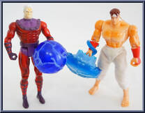 Magneto vs. Ryu from Video Game Super Stars Presents - X-Men v.s Street Fighter - Series 1 manufactured by Toy Biz [Loose]