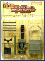 Villain M134 Minigun Manpack Weapon Set (2) Action Figure