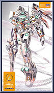 Temjin: Type A8 from Virtual On - Snap Model Kit manufactured by Hasegawa [Front]