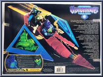 Sky Claw with Mortdred from Visionaries - Darkling Lords - Vehicles manufactured by Hasbro [Back]