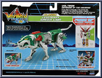 Legendary Green Lion from Voltron 84 - Classic manufactured by Playmates [Back]