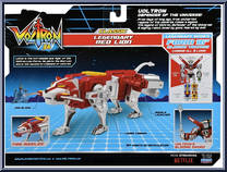 Legendary Red Lion from Voltron 84 - Classic manufactured by Playmates [Back]