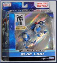 Blue Lion from Voltron Legendary Defender - Metal Defender manufactured by Playmates [Front]