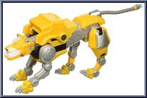 Yellow Lion from Voltron Legendary Defender - Metal Defender manufactured by Playmates [Loose]