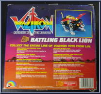Battling Black Lion from Voltron - Basic Series manufactured by LJN [Back]