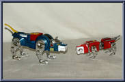 Mighty Lion Robots Set (Blue / Red) from Voltron - Basic Series manufactured by Matchbox [Loose]