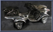 Black Stealth Cycle from Voltron - Third Dimension - Stealth Cycles manufactured by Trendmasters [Loose]