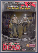 Rick Grimes / Andrea (Bloody B&W) Action Figure