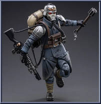 Guardsman from Warhammer 40,000 - Death Korps of Krieg Veteran Squad manufactured by JoyToy [Loose]