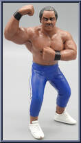 Ron Simmons (Blue Pants with White Stripe) from WCW - Series 2 - Released in UK manufactured by Galoob [Loose]
