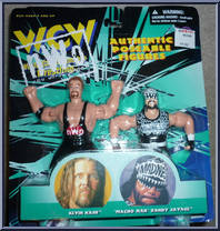Kevin Nash & Macho Man Randy Savage from WCW - 4.5" Scale - NWO manufactured by Original San Francisco Toymakers [Front]