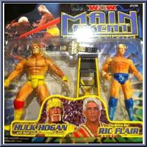 Hulk Hogan & Ric Flair from WCW - Main Event manufactured by Toy Biz [Front]