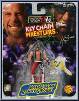 Macho Man Randy Savage from WCW - Key Chain Wrestlers manufactured by Toy Biz [Front]
