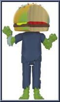 Zombeef (Rotten Rangers) from Weirdest - ReAction Figures manufactured by Super7 [Loose]