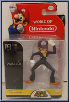 Waluigi (Super Mario) from World of Nintendo - Series 1-1 manufactured by Jakks Pacific [Front]