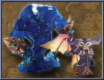 Valdremar (Gnome Warlock) & Voyd (Voidwalker) from World of Warcraft (DC Unlimited) - Premium Series 2 manufactured by DC Direct [Loose]