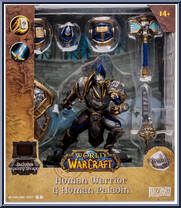 Human Warrior & Human Paladin (Common) from World of Warcraft - Basic Series manufactured by McFarlane [Front]