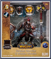 Human Warrior & Human Paladin (Rare) from World of Warcraft - Basic Series manufactured by McFarlane [Front]