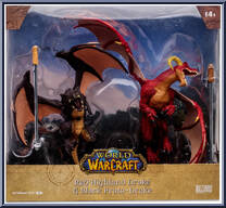 Red Highland Drake / Black Proto-Drake from World of Warcraft - Basic Series manufactured by McFarlane [Front]