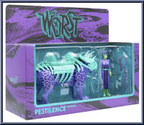 Shedusa and Pestilence Leopard from Worst - Sets manufactured by Super7 [Front]