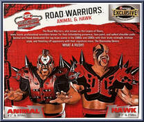 Road Warriors from Wrestling - Unsanctioned Classic Superstars manufactured by RSC Toys [Back]