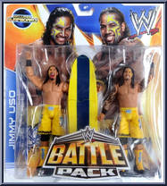 Jimmy Uso & Jey Uso from WWE Battle Packs - Series 28 manufactured by Mattel [Front]