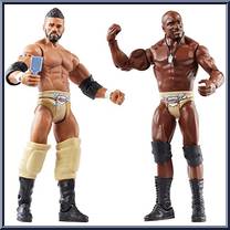 Darren Young & Titus O'Neil from WWE Battle Packs - Series 39 manufactured by Mattel [Loose]