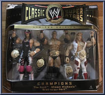 Rock / Shawn Michaels / Bret Hart Action Figure