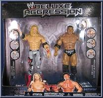 Edge / Batista from WWE Deluxe Aggression - 2-Packs manufactured by Jakks Pacific [Front]