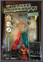 Rey Mysterio (Pre-Production Run) from WWE Deluxe Aggression - Series  1 manufactured by Jakks Pacific [Front]