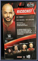 Ricochet from WWE Elite Collection - WWE Network Spotlight manufactured by Mattel [Back]