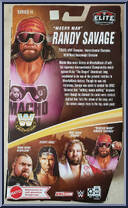 Macho Man Randy Savage (Yellow Shorts) from WWE Elite Collection - Legends - Series 11 manufactured by Mattel [Back]